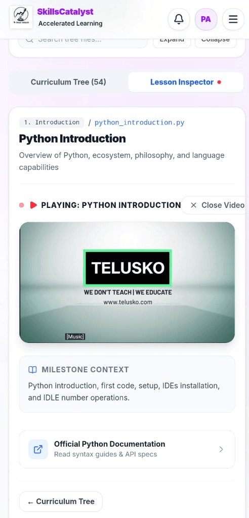 Curated 4K Video Lessons